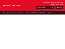 Tablet Screenshot of canadiancpapsupply.com